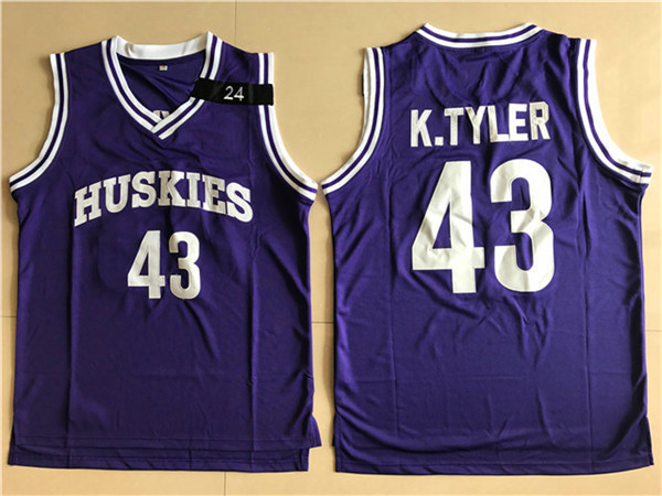 2017 NBA Huskies movie #43 K.TYLER purple jersey->philadelphia 76ers->NBA Jersey